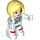 LEGO Astronaut met Geel Haar Duplo-figuur