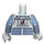 LEGO AT-AT Driver with Sand Blue Legs (Angry) Minifig Torso (973 / 76382)