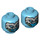 LEGO Attuma Minifigure Head (Recessed Solid Stud) (1772 / 3626)