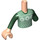 LEGO Autumn - Sand Green Sweater Friends Torso (92456 / 100811)