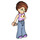 LEGO Autumn with Sunflower Top and Sand Blue Trousers Minifigure