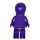 LEGO Awesome Dark Purple monochrome Minifigur