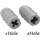 LEGO As Connector (Geribbeld met &#039;x&#039;-vormig gat) (6538)