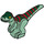 LEGO De bébé Raptor avec Dark Green Retour et Dark rouge Rayures (37829 / 78373)