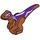 LEGO Baby Raptor met Dark Purple Rug en Wit Strepen (37829 / 78359)