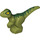 LEGO Baby Raptor mit Green Dekoration und Gelb Augen (37829 / 65440)
