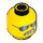 LEGO Bad Cop Minifigure Head (Recessed Solid Stud) (3626 / 16105)