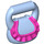 LEGO Bag Rond avec Ruffle avec Dark Pink Ruffle (12216 / 95665)