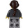 LEGO Bank Teller with Magenta Scarf and Ponytail Minifigure with Brown Eyebrows