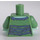 LEGO Banshee Minifig Torso with Sand Green Arms and Light Aqua Hands (973 / 88585)