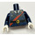 LEGO Barbara Gordon Minifig Torso with Golden Badge and Gloves (973 / 88585)
