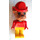 LEGO Barty Bulldog mit Feuerwehrhelm Fabuland Figur