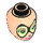 LEGO Bat Girl Female Minidoll Head (33414 / 92198)