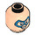 LEGO Batgirl Minifigure Kopf (Einbau-Vollbolzen) (3626 / 68221)