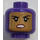 LEGO Batgirl - Smiling Minifigure Head (Recessed Solid Stud) (3626 / 29423)