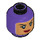 LEGO Batgirl, (Gelb Umhang) - Dimensions Story Pack Minifigur Kopf (Vertiefte feste Noppen) (3626 / 32801)