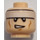 LEGO Batman Kopf mit Weiß Stripe Dekoration (Einbau-Vollbolzen) (76761 / 99785)