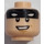LEGO Batman Minifigure Head (Recessed Solid Stud) (3626 / 34178)