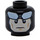 LEGO Batman Minifigure Testa (Perno solido incassato) (54879 / 76513)