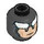 LEGO Batman Minifigure Head (Recessed Solid Stud) (54879 / 76513)