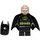 LEGO Batman con Negro Traje y Amarillo Correa Minifigura (Capucha actualizada)