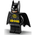 LEGO Batman with Black Suit and Yellow Belt with Lopsided Grin / Smirk Minifigure