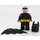 LEGO Batman with Black Suit and Yellow Utility Belt with Crooked Smile / Clenched Teeth  Minifigure