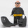 LEGO Batman met Zwart Pak en Geel Utility Riem met Stern / Open Mond Minifiguur