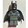 LEGO Batman mit Dark Stone Grau Anzug und Gold Gürtel Minifigur