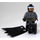 LEGO Batman met Dark Stone Grijs Pak en Gold Riem met Zwart Boots Minifiguur