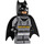 LEGO Batman mit Dark Stone Grau Anzug und Gold Gürtel mit Stretchy Umhang Minifigur