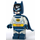 LEGO Batman с Сив Костюм и Жълто Колан с Dark Син Boots и Каучук нос Минифигурка