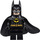 LEGO Batman jossa Yksi Piece Cowl ja Viitta jossa Complex Lepakko logo  Minihahmo