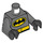 LEGO Batman with Short Legs and Black Cape Minifig Torso (973 / 76382)