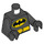 LEGO Batman met Korte benen en Kort Zwart Cape Minifiguur Torso (973 / 76382)