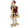 LEGO Battle Droid with Red Torso and One Straight Arm Minifigure with Solid Insignia