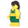 LEGO Beach Person with White Dotted Green Bikini Minifigure