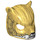 LEGO Bear Mask with White Muzzle and Gold Armor (20024)
