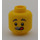 LEGO Beekeeper Head (Recessed Solid Stud) (3626)