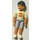 LEGO Belville Boy with Light Violet Shorts, White T-Shirt with &#039;LEGO&#039; Logo Minifigure