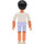 LEGO Belville Boy avec Lumière Violet Shorts, Blanc T-Chemise avec &#039;LEGO&#039; logo Minifigurine