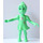 LEGO Belville Fairy Millimy Medium Green met Zilver Stars minifiguur