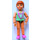 LEGO Belville Female, Princess Flora, Medium Green bathing suit, dark orange hair, green eyes Minifigure