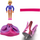 LEGO Belville Female met Chrome Pink Kroon, Dark Pink Shirt en Sjaal