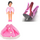 LEGO Belville Girl mit Pink oben und Fur Collar