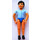LEGO Belville male with blue shirt and blue shorts Minifigure