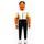 LEGO Belville Male with White Shirt with Black Embroidery Minifigure