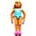 LEGO Belville Pop Singer Chica con Bañador con Magenta y Luz Verde Estrella con Plateado Sequins Minifigura