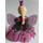 LEGO Belville Princess Vanilla with pink skirt, wings and chrome pink crown