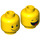 LEGO Benny Minifigure Head (Recessed Solid Stud) (3626 / 20721)